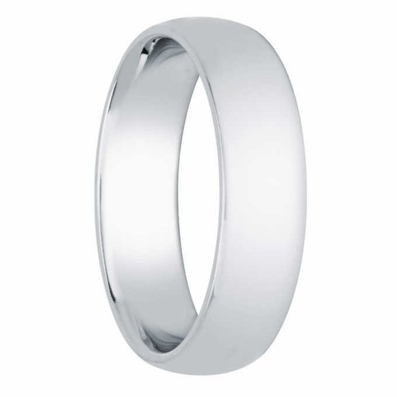 6mm Comfort Fit Wedding Ring White Gold 7 gram gold various-size - Picture 1 of 8
